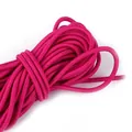 Haltbare rosenrote elastische Kordel mit Webstruktur für DIY-Schmuck und Basteln - 2.5mm / Rosenrot