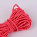 Hochelastische runde geflochtene Gummikordel in Korallenrosa für DIY-Projekte - 2.5mm / Rosarot