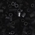 Matte zwarte 2,6 mm acryl strijkkralen voor doe-het-zelf handwerk en extensions - 10g/Verpakking (ca. 1000 stuks) / Zwart (H07)