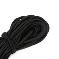 Schwarze runde elastische Kordel mit geflochtener Textur für DIY-Bastelmaterialien - Schwarzes Kabel 2 Mm Durchmesser 5 Meter/packung (ggf. Mit Einem Stecker).