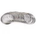 Multi-layer silver memory steel wire coils for DIY jewelry making and necklaces - Standard Spec / White Gold