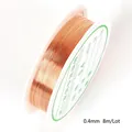 DIY jewelry copper wire in reddish brown color, 0.4mm diameter, 8m per spool for crafting - Copper 0.4MM 8M