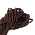 Langlebiges dunkelbraunes Gummiband mit hoher Elastizität und feiner Webstruktur - Kaffeefarbenes Kabel 2 Mm Durchmesser 5 Meter/packung (kann Einen Stecker Enthalten).