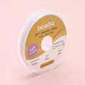 0.6mm white nylon coated 7-strand stainless steel bead wire for jewelry DIY making - 40m Roll / 0.5mm / Korean Made White