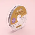 Beadia 0.6mm steel beaded wire in 30m spool for DIY jewelry making and necklace crafting - 40m Roll / 0.5mm / Korean Made Steel Color