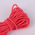 Haltbare rosafarbene Gummikordel-Rolle mit geflochtener Faserstruktur für DIY-Nähen - Rosa Draht 2 Mm Durchmesser 5 Meter/packung (kann Einen Stecker Enthalten).