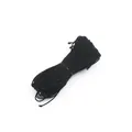 Haltbare schwarze runde Gummikordel mit hoher Elastizität für DIY-Bastel- und Nähprojekte - 1mm / Schwarz
