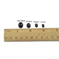Flatback black acrylic animal eyes for DIY crafts in four sizes from 5x7mm to 10x12mm - Oval Animal Eyes / 5x7mm (100 Pcs/Pack) / Black