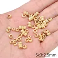 Golden matte textured tube beads 5x3x2.5mm for DIY jewelry making on hand - Honeycomb Curved Bead (FGT674) / 1 Piece / Gold