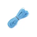Haltbare hellblaue runde elastische Kordelrolle zum Nähen und Basteln mit hoher Elastizität - 1mm / Seeblau