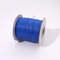 Carrete de cordón encerado azul real 0,5-2,5 mm para trenzar joyas de bricolaje - 1.0mm / Azul medio