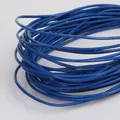 Royal blue round faux leather cord for DIY jewelry making and handmade crafts - Blue