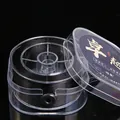 Flat elastic crystal string in black on a transparent spool for DIY jewelry making - Regular Style (FXT031) / Black