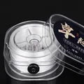 Flat clear crystal elastic stretch cord for DIY jewelry making on black background - Medium Style (FXT031) / Clear White