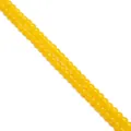 Vibrant yellow round beads for DIY jewelry making with high gloss finish - 4mm / Yellow
