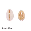 Natural cowrie shell beads 1.4-1.5cm for DIY earrings and handmade accessories - Natural Color 20 Pcs/Pack / Natural Shell Size Approx 1.4cm-1.5cm
