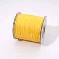 Carrete de cordón encerado amarillo brillante 2,5 mm para joyería DIY y trenzado manual - aprox. 1.0mm (aprox. 10m/paquete) / Amarillo