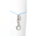 Light blue braided phone strap accessory with a silver lobster clasp attachment - 30 Pieces Pack / Sky Blue