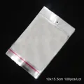Sacchetti OPP trasparenti adesivi per imballaggio gioielli, 10x15,5 cm, 100 pezzi - 10x15.5cm (100 Pezzi/Confezione)