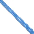 Light blue imitation jade glass beads for DIY jewelry making and bracelets - Sky Blue