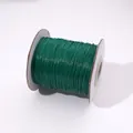 Rollo de cordón encerado verde oscuro para joyería DIY y trabajos de tejido a mano - aprox. 1.0mm (aprox. 10m/paquete) / Verde Hierba