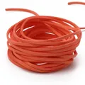 Rolle orangefarbenes 3mm Wildlederband für DIY Schmuck und Traumfänger Bastelarbeit - 1m (Breite 2,8mm) / Orange