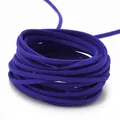 Dunkelviolette 3mm Wildlederband-Rolle für DIY-Schmuck und geflochtene Armbänder - 1m (Breite 2,8mm) / Mittelblau
