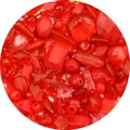 Rote Acrylperlen-Mischung in Herz- und Sternform für DIY-Schmuckherstellung - Stil 1 / 30g Pro Packung / Rot Serie