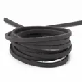 Dunkelgraues Wildlederband 3mm für DIY handgefertigten Schmuck und Flechtarmbänder - 1m (Breite 2,8mm) / Dunkelgrau