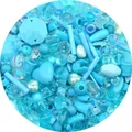 Set di perle barocche blu in acrilico per creazione di gioielli fai da te e bracciali - Stile 1 / 30g Per Confezione / Serie Blu Lago