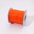 Rollo de cordón encerado naranja brillante para joyería DIY y tejido artesanal - aprox. 1.0mm (aprox. 10m/paquete) / Rojo Anaranjado
