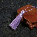 Short lavender silk tassel pendant with woven cord for DIY fans and bookmarks - Tassel Part Approx 5.5cm (1 Piece/Pack) / Light Purple