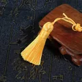 5.5mm bright yellow silk tassel pendant with woven knot for fans and DIY jewelry - Tassel Part Approx 5.5cm (1 Piece/Pack) / Gold Yellow
