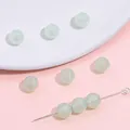 Iridescent light green mermaid acrylic beads with fine glitter for DIY jewelry making - Light Green