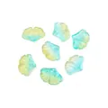 Ginkgo leaf pendant in yellow-blue gradient for handmade DIY jewelry making - Blue-Yellow Gradient