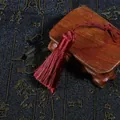 Deep red Chinese silk tassel with braided rope for fans and traditional accessories - Tassel Part Approx 5.5cm (1 Piece/Pack) / Burgundy