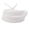 Weiße 3mm Wildlederband-Schnur für DIY-Schmuckherstellung und Traumfänger-Basteln - 1m (Breite 2,8mm) / Weiß