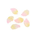Pink and yellow gradient ginkgo leaf pendants for DIY hair accessories, 6 pieces - Gradient Yellow Pink