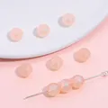 Pink round acrylic mermaid beads with iridescent finish for DIY jewelry making - Flesh Pink