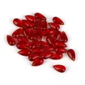Perline a goccia in vetro rosso scuro per forcine fai-da-te e creazione gioielli - Rosso