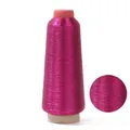 Magenta metallic embroidery thread spool with high luster and macro texture detail - 17cmx6cm (Approx 3250m/Roll) / Rose Red