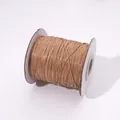 Cordón encerado marrón claro de 0,5-2,5mm en carrete para joyería DIY y brazaletes - aprox. 1.0mm (aprox. 10m/paquete) / Caqui
