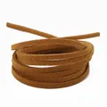 3mm braunes Wildlederband für DIY-Schmuckherstellung und handgewebtes Basteln - 1m (2,8mm Breite) / Braun und Schwarz