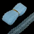 Rotolo di nastro di pizzo azzurro per accessori capelli fai da te e decorazioni - Stile Stretto / Azzurro