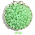 Mint green starry resin beads with gold dust finish for DIY bracelet jewelry making - Grass Green