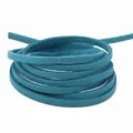Pfauenblaues Wildlederband 3mm für DIY-Traumfänger-Halsketten und Schmuckherstellung - 1m (2,8mm Breite) / Zartblau