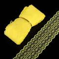 Nastro di pizzo cavo giallo limone per accessori per capelli fai da te e cucito - Stile Largo / Giallo