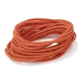 3mm orangefarbenes Wildlederimitat-Band für DIY-Schmuckherstellung und Halsketten - 4m (Breite 2,5-2,6mm) / Orange