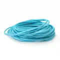 Rolle aus hellblauer 3mm Wildlederimitat-Kordel für handgefertigten DIY-Schmuck - 4m (Breite 2,5-2,6mm) / Seeblau