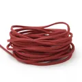 3mm dunkelrote Wildlederimitat-Kordel für DIY-Schmuckherstellung und Webarbeiten - 4m (Breite 2,5-2,6mm) / Rot